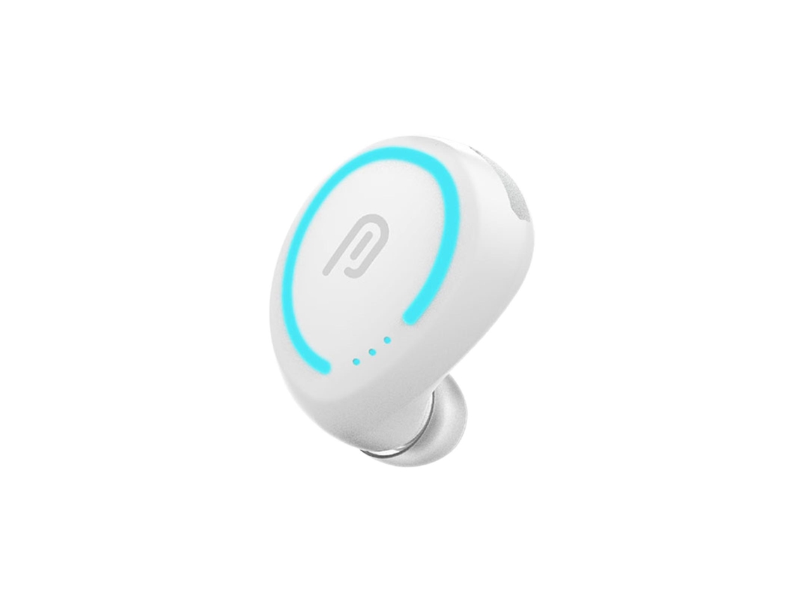 Auriculares Bluetooth  Estéreo inalámbrico de un solo oído deportivo de negocios blanco en el oído