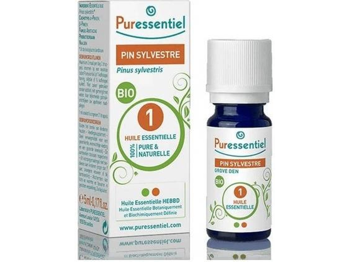 Aceite Essencial PURESSENTIEL Pinho Escocês Orgânico (5 ml de óleo essencial)