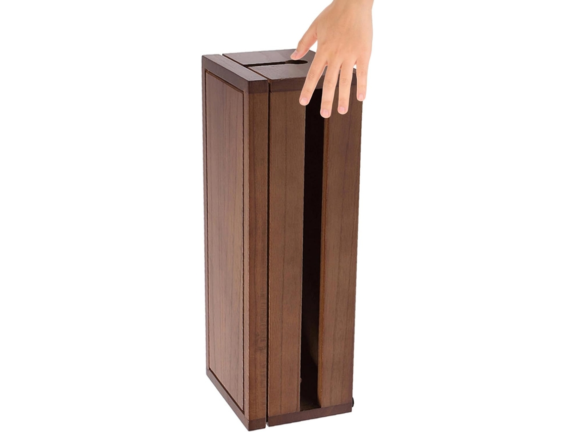 Caja Grande De Madera Maciza Para Guardar Cables Y Regletas.