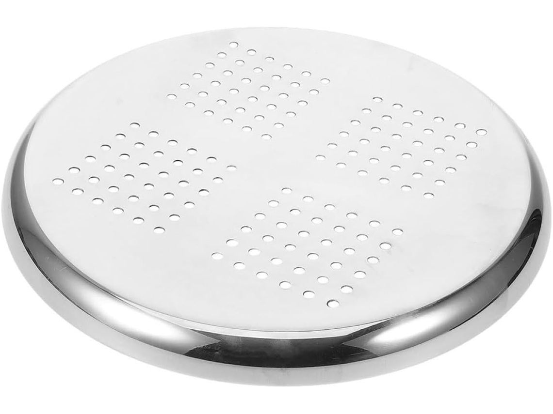 Taburete Redondo Acolchado De Acero Inoxidable Plateado, Grueso, Resistente Y Fiable, Ideal Para Bares Y Pubs.