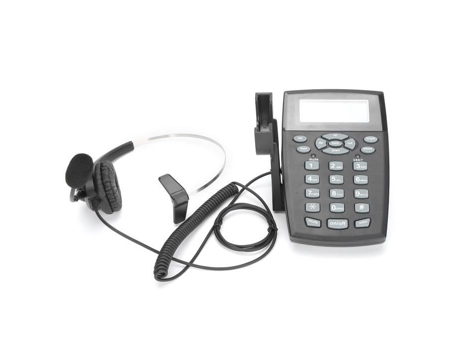 HURRISE Ht810 Teléfono con Cable con Auriculares Teléfono con Cable con Auriculares Teléfono con Cable para Centro de Llamadas Gps
