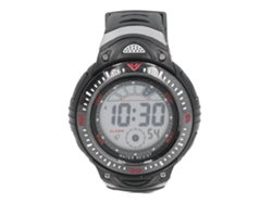 Reloj Digital Militar Negro Para Hombre Con Led, Cronómetro Y Resistencia Al Agua De 50 M Para Deportes Al Aire Libre.