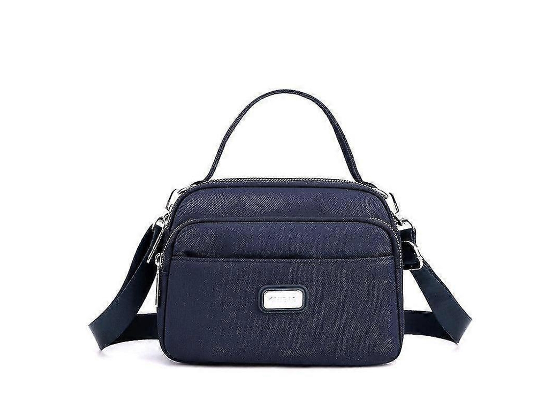 Bolso de exterior para mujer, informal, bandolera, gran capacidad, múltiples compartimentos, azul zafiro Lalamoli