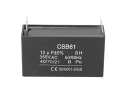 Condensador Cbb61 De 12 Μf Y 350 Vca Para El Arranque De Generadores De Gasolina Y Motores De Aire Acondicionado.