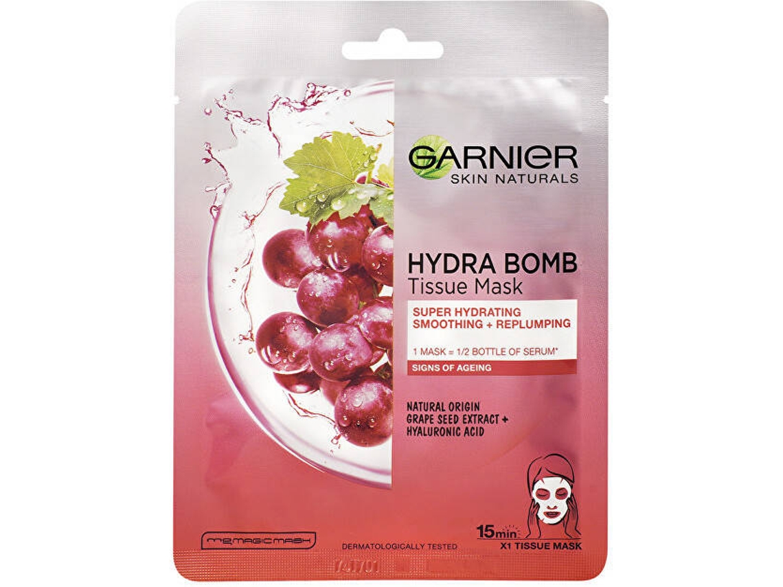 Mascarilla Facial GARNIER Skin Naturals Hydra Bomb Smoothing Sheet Mask (28g)