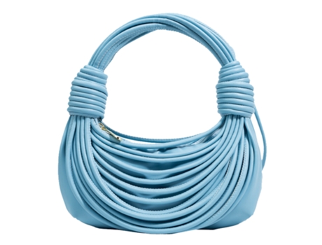 Bolsos Personalizados Con Diseño De Cordón De Espagueti Para Mujer, Bolsos Cruzados De Un Solo Hombro A La Moda, Azul Claro ZMDECQNA