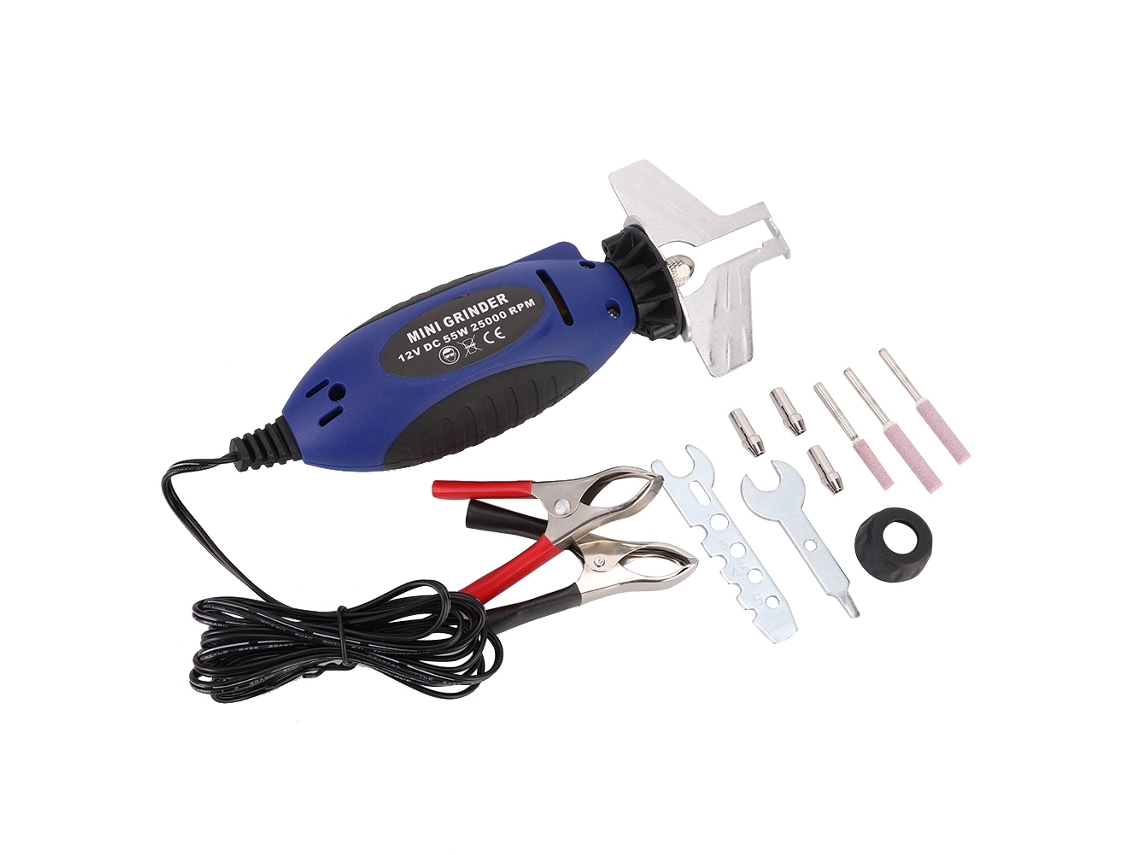 Afilador eléctrico para motosierras de 12 V con piedras de afilar (sin marca)