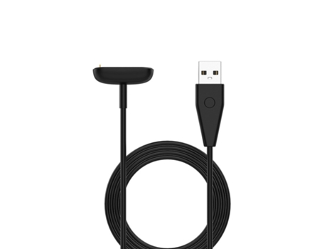 Cable de carga USB con cargador magnético para reloj inteligente Fitbit Luxe con botón de reinicio, 1 m