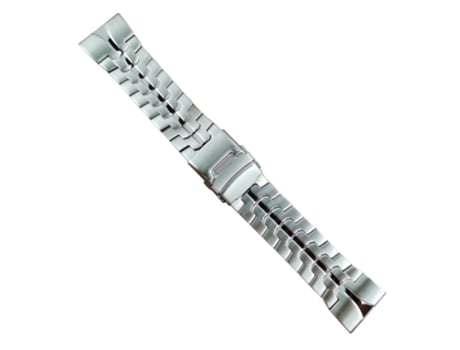 Correa de metal 26mm con hebilla para Garmin Tactix 7 Pro/Fenix 7X/6X Pro - plata