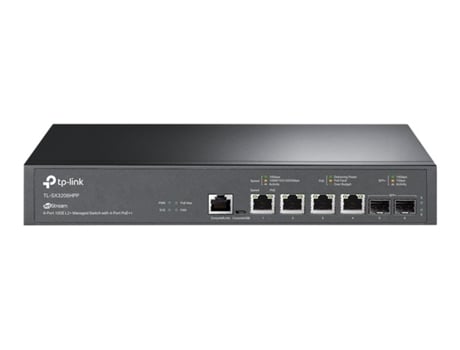 Switch gestionable 4 puertos 10gbase-t y 2 puertos 10ge sfp+ l2+ con 4 puertos poe++ jetstream TP-LINK