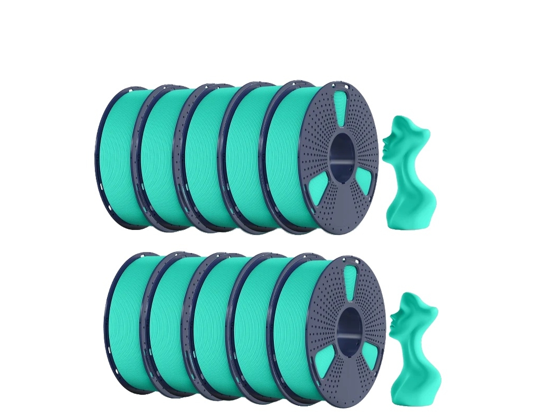 Filamento 3D, textura mate, impresión de alta velocidad, Hsmpetg verde menta OEM