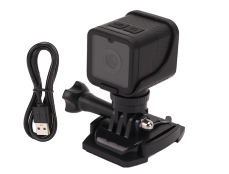 Cámara de acción WiFi, mini cámara inalámbrica portátil 1080P con micrófono, compatible con pantalla de visualización en tiempo real del teléfono m...