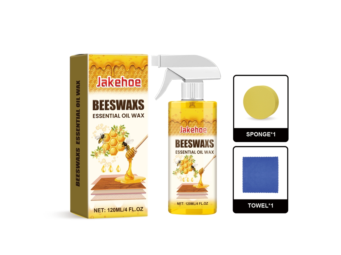 Spray de cera de abeja para pulir madera