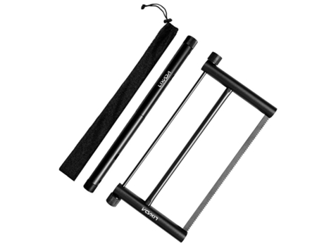 Lixada Sierra de madera plegable multifuncional Sierra de mano de aleación de aluminio Mini sierra de jardín portátil para carpintería Jardinería H...