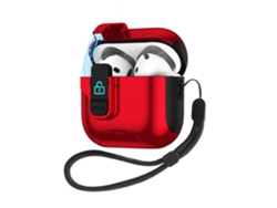 Estuche para auriculares con tapa retráctil automática y cierre de seguridad. GIECY