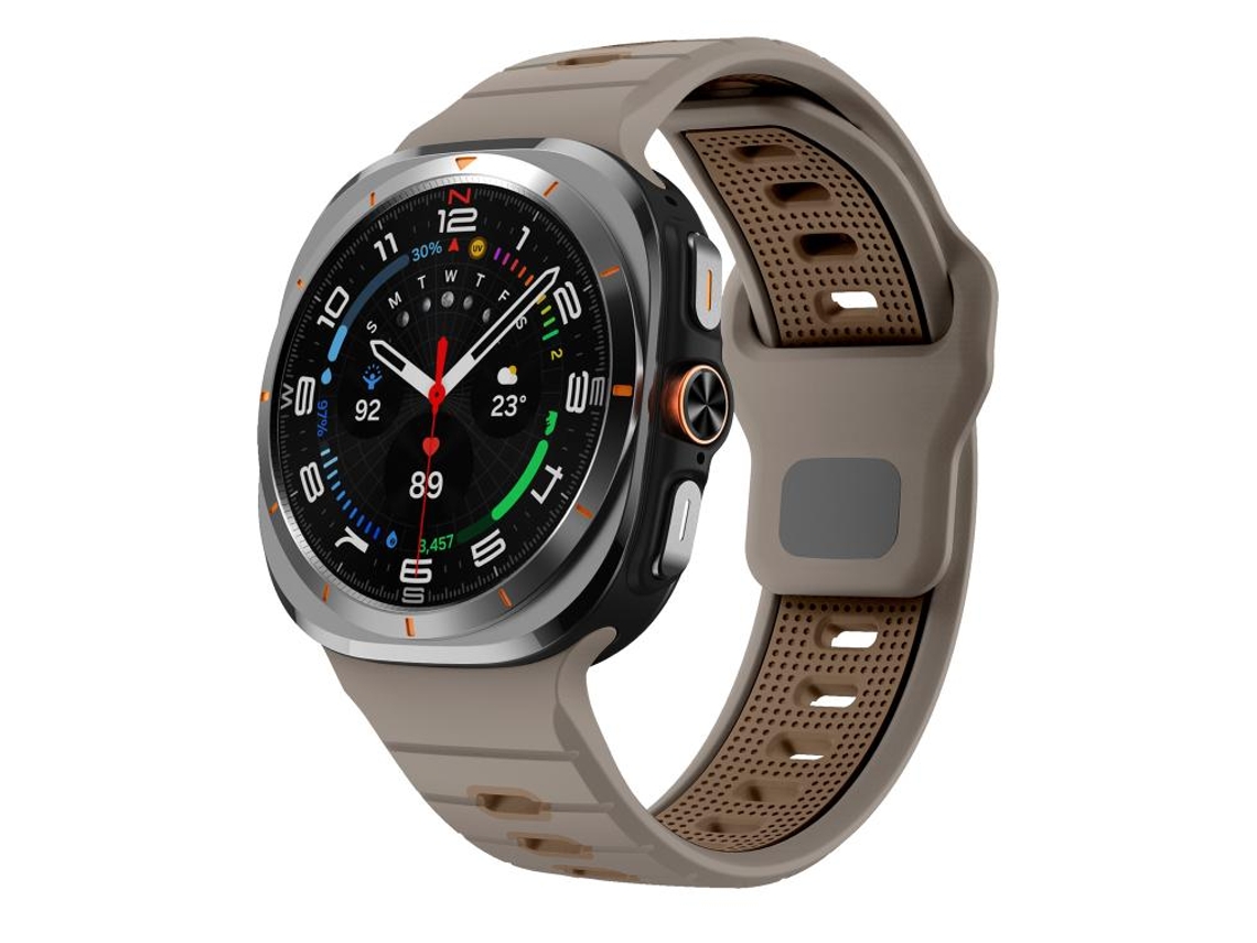 Correa de silicona para Samsung Galaxy Watch Ultra con rayas horizontales y hebilla invertida (47 mm)