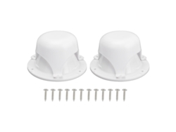 Kit de 2 tapones de ventilación de plástico para tubos de techo de caravanas y autocaravanas.