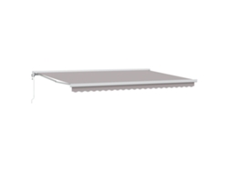 Toldo Retráctil Automático Gris Claro Vidaxl Gris Claro Poliéster