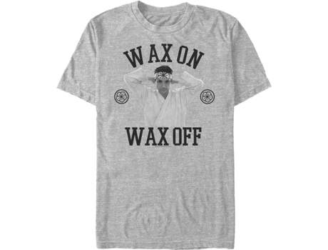 Camiseta Unisexo DEEPSTONE Wax On Wax Off Cobra Kai brezo atlético (XL)