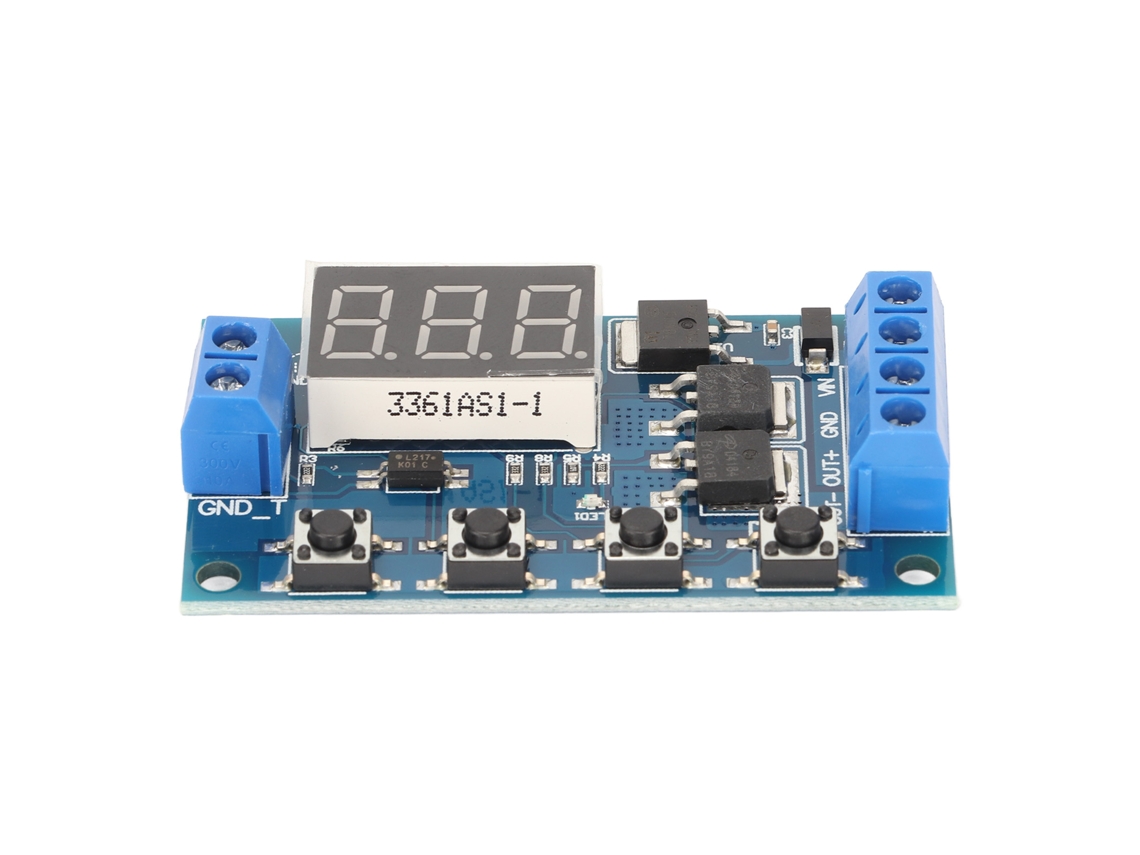 Placa De Controle Dual Mos Tube Com Temporizador De Ciclo E Atraso Para Casa Inteligente 5-30v