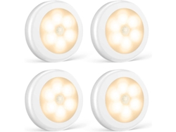 Luz Nocturna Led Con Detector De Movimiento, Funciona Con Pilas, Incluye Cable 3m.