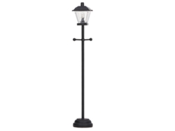 Farola Led Miniatura A Escala 1/12 Para Casa De Muñecas, Negra, Decorativa.