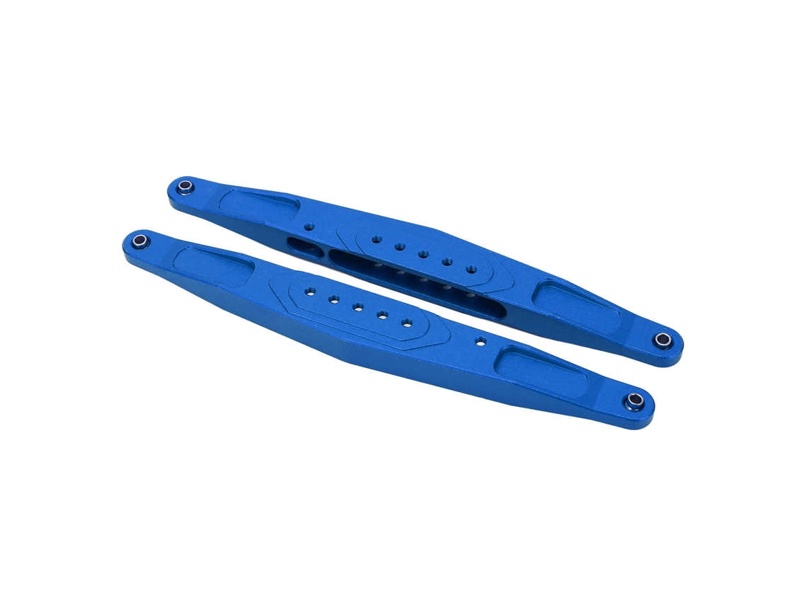 2 Brazos Inferiores Traseros De Aluminio Para Coche Rc Losi Baja Rey Hammer Rey 1/10, Color Azul Oscuro