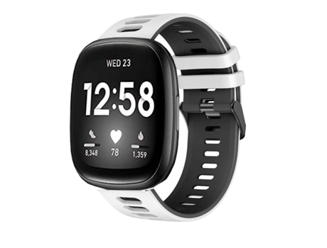Correa para Fitbit by Google Versa 2 Blanco y Negro
