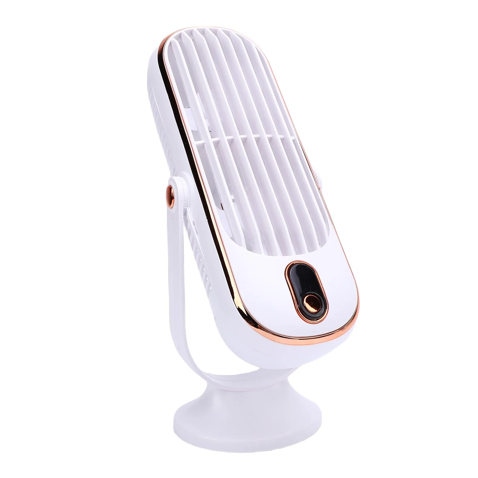 Ventilador De Torre De Escritorio (blanco) Recargable Por Usb, Equipado Con Un Motor Sin Escobillas Y 5 Velocidades Ajustables.