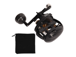 Carrete de baitcasting de carbono de bajo ruido, para diestros.