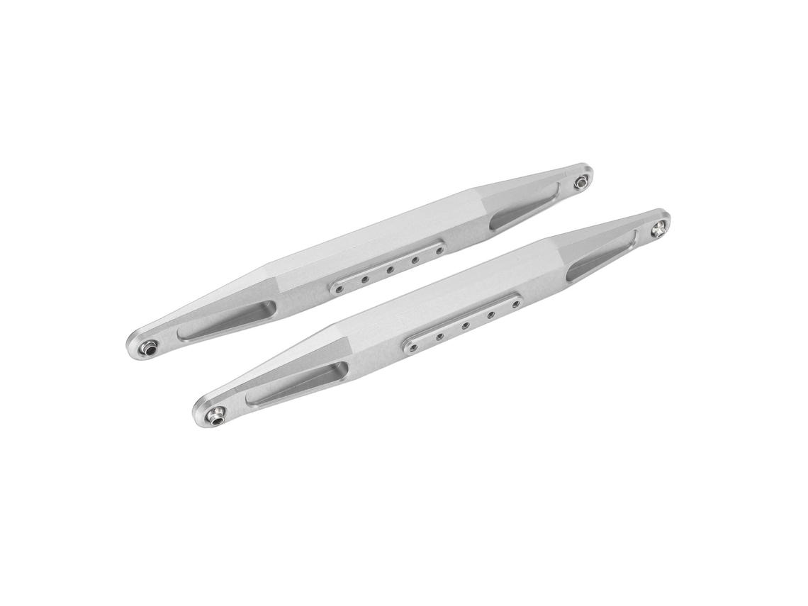 Ymsl 2pcs Brazos Traseros Inferiores De Aluminio Ligero Para Coche Off Road Desierto Ud1002 Ud1002se 1/10 Rc Plata Hxl