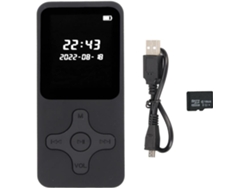 Reproductor MP3/MP4 YIZHOOD 01A Pantalla digital LCD de 1.77Inch (16G - Negro)