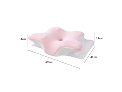 Almohada Cervical De Espuma Viscoelástica Comfort, Almohada Cervical Ortopédica Ergonómica, Rosa Digitallab