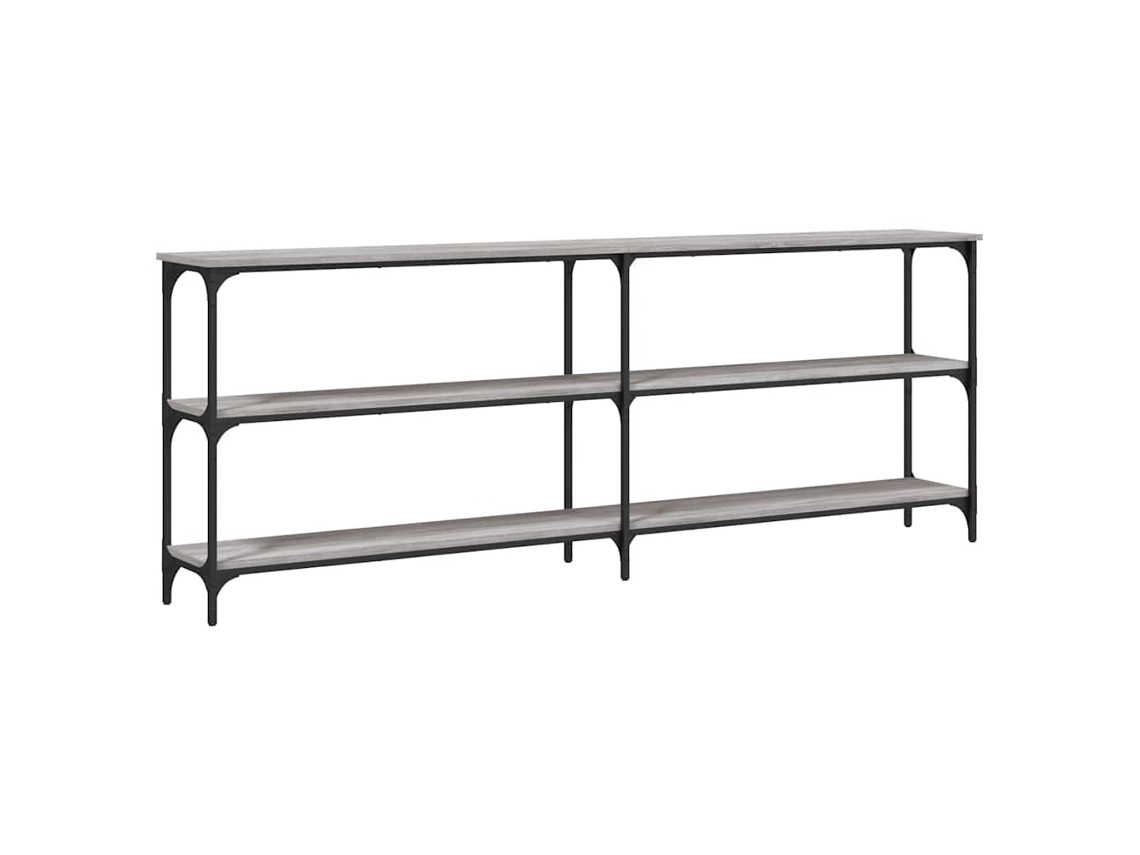 Maison Exclusive - Mesa Consola Madera De Ingeniería Gris Sonoma 200x29x75 Cm