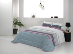 Colcha JVR Milos (Poliéster - Azul - 235 cm)