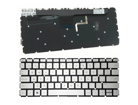 Teclado para Portátil Hp Envy 13-Ab008Ur 13-Ab009Na 13-Ab009Ns Plata GREEN COMPUTER