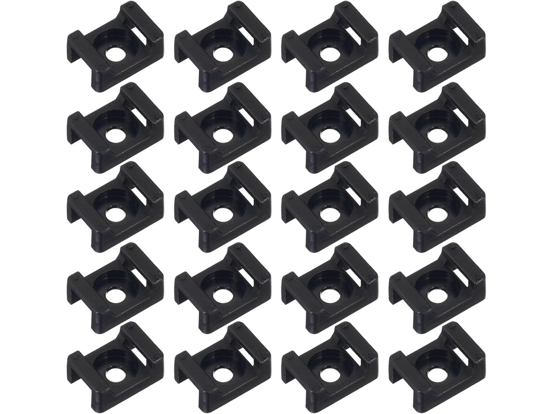 Juego 120 Clips Nailon Forma Silla Montar Tornillos, Organizador Cables Gestión Hogar Oficina.