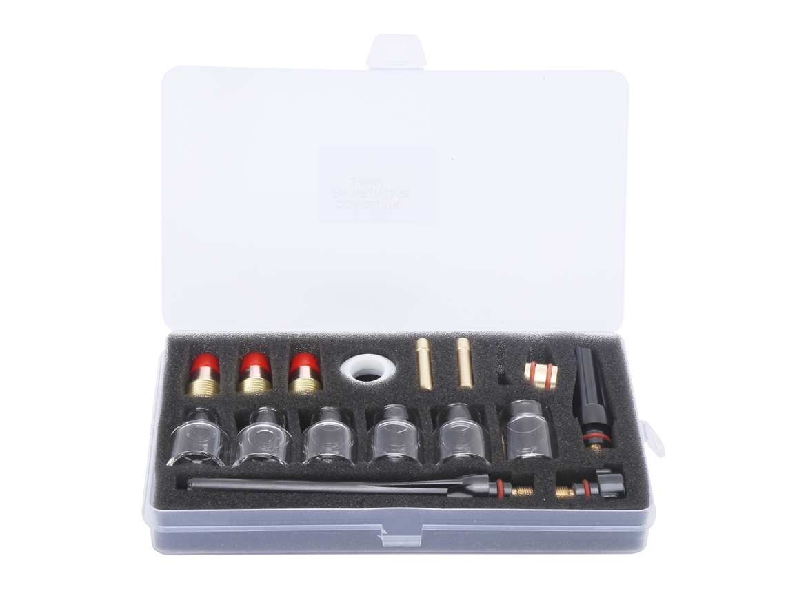 Kit De Accesorios Para Llama De Soldadura Para Consumibles De Vidrio Y Latón Para Pistola Pulverizadora Wp-17/18/27