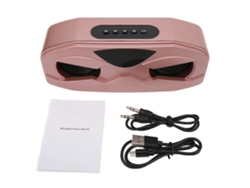 Altavoz Robot Inalámbrico Con Micrófono Integrado LED Ajustable Duradero Oro Rosa