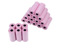 20 rollos de bolsas rosas para desechos de perros y gatos