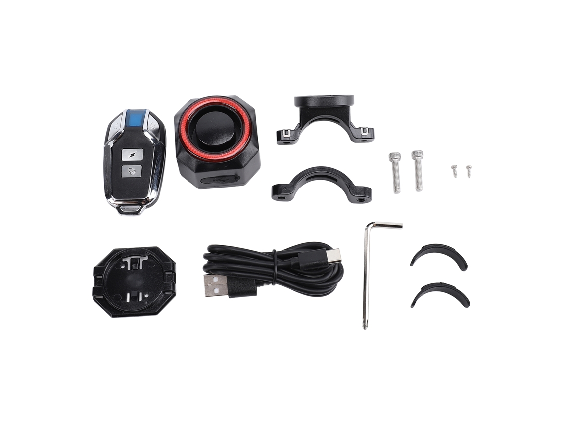 Alarma Antirrobo Inalámbrica Para Bicicletas Eléctricas Con Mando A Distancia Y Sensor De Vibración.