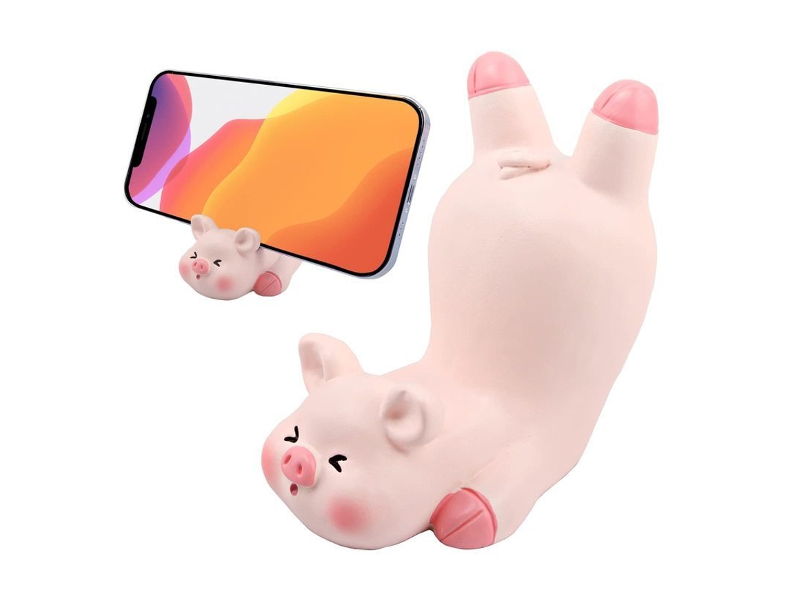 2026-soporte De Teléfono Cute Conejo Rosado Para Escritorio Accesorios De Escritorio Animales (forma D)
