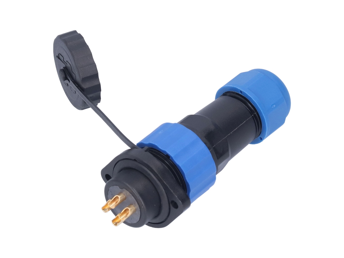 Conector De Energia Aéreo Flange Ip68 Impermeável Plug Tomada Industrial Ac380v 25a Sp204 Pin