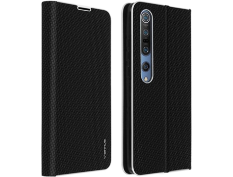 Funda Xiaomi Mi 10 AVIZAR FOLIO-CARB-BK-MI10 Negro
