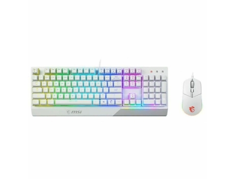 Teclado Gaming MSI Vigor gk30 (Membrana - Francés - Blanco)