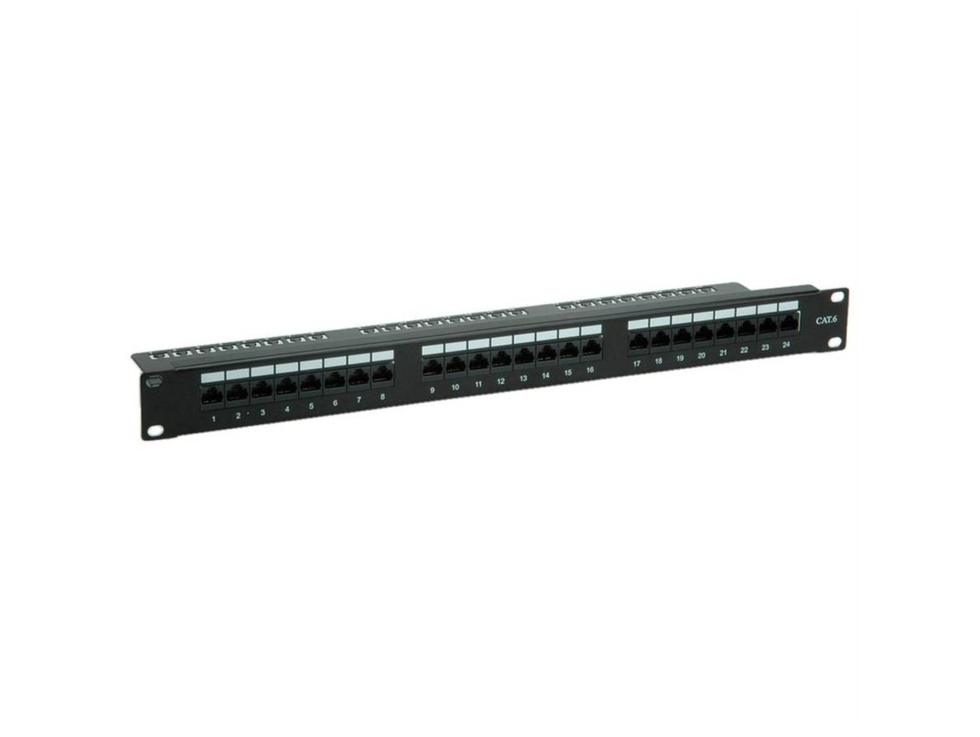 Adaptador VALUE (Cat.6 - 19" - 24 Ports UTP - Negro)