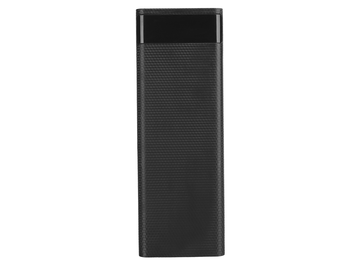 Caja De Baterías 10x18650 Fuente De Energía Portátil Diy Para Power Bank Carcasa Accesorio Negro