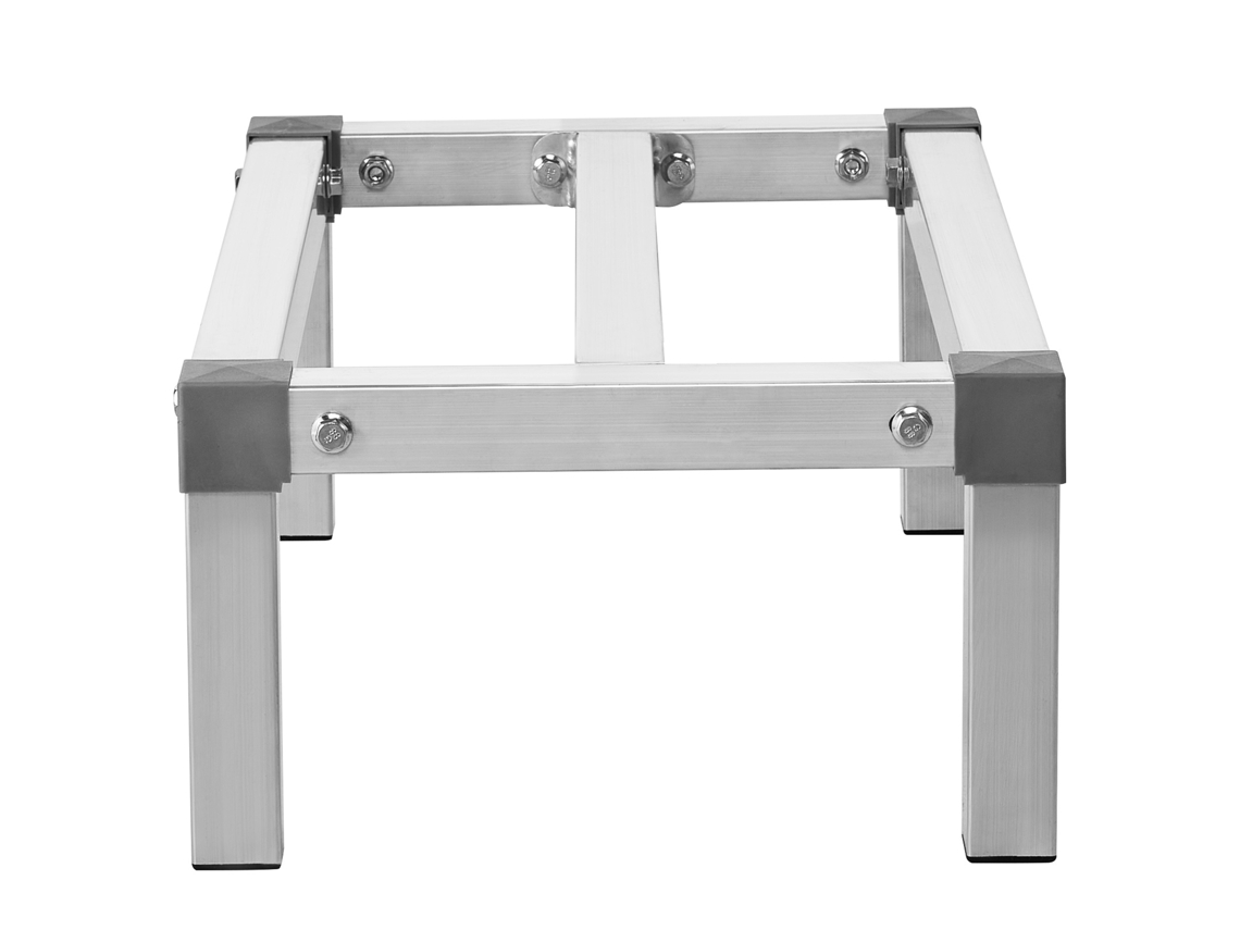 Estantería de aluminio para palés Succebuy, estacionaria, de 24 x 14 x 8 pulgadas, con almacenamiento