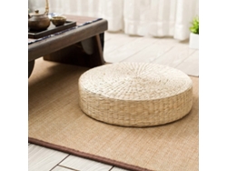 Estera de paja hecha a mano para silla, ideal para jardín y hogar