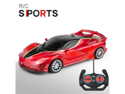 Coche RC 1/18 con luz LED, control remoto de 2,4 G, vehículo deportivo de alta velocidad para niños y niñas, Aeuzwr
